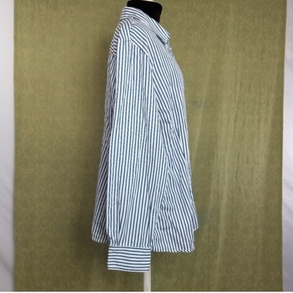 Jones NY Cotton Stripe w Paisley Inner - Picture 8 of 9